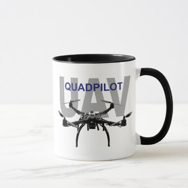 UAV Quadpilot Quadcopter Pilot Mugg (Höger)