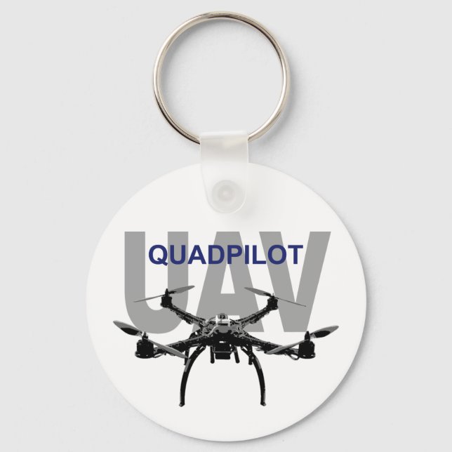 UAV Quadpilot Quadcopter Pilot Nyckelring (Framsida)