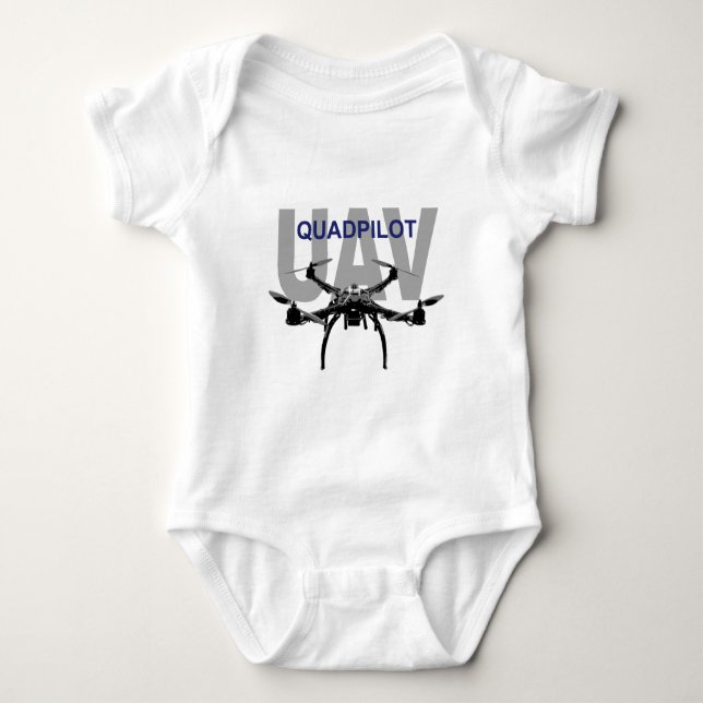 UAV Quadpilot Quadcopter Pilot Tee (Framsida)