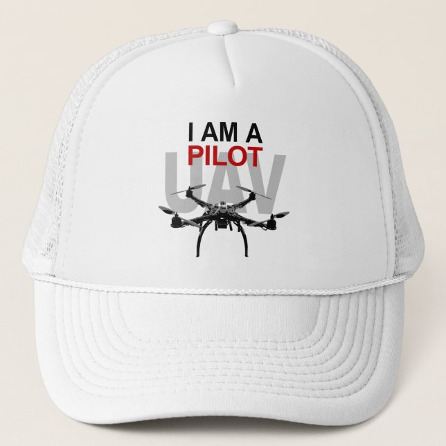 UAV Quadpilot Quadcopter Pilot Truckerkeps (Framsida)
