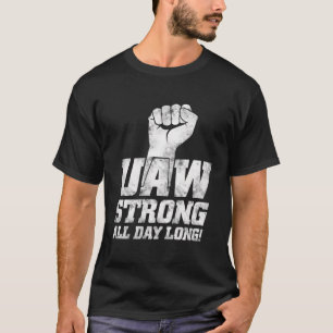 Uaw Strejka Red Tee United Auto Workers Union Uaw 