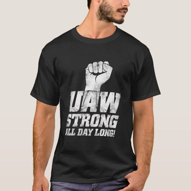 Uaw Strejka Red Tee United Auto Workers Union Uaw  (Framsida)