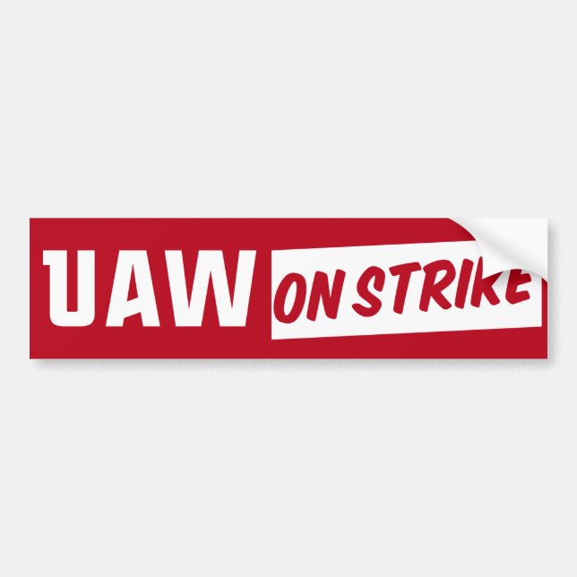 UAW Strejkan 2023 United Auto Workers Union Bildekal (Framsidan)