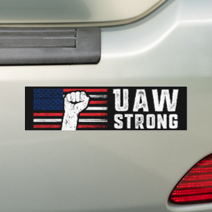 UAW Strong United Auto Workers Union Bildekal