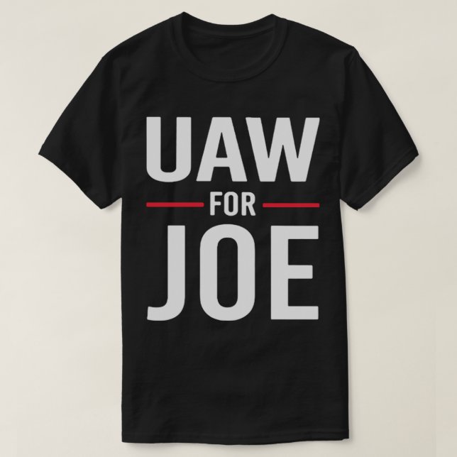 Uaw UAW för Joe Biden T Shirt (Design framsida)