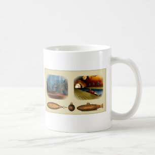 ubåt tidigt kaffemugg