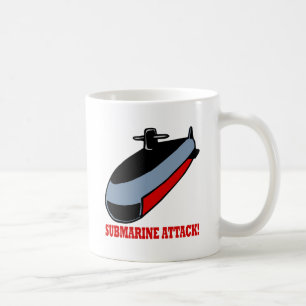 Ubåtattack Kaffemugg