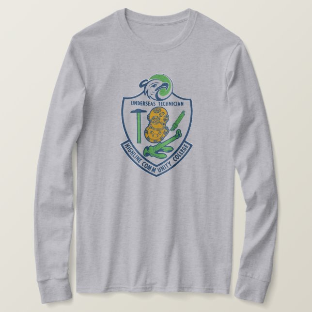 Ubåts Tech Crest Långärmad T Shirt (Design framsida)