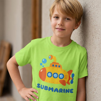 Ubåtsteckning T-shirt för pojkar