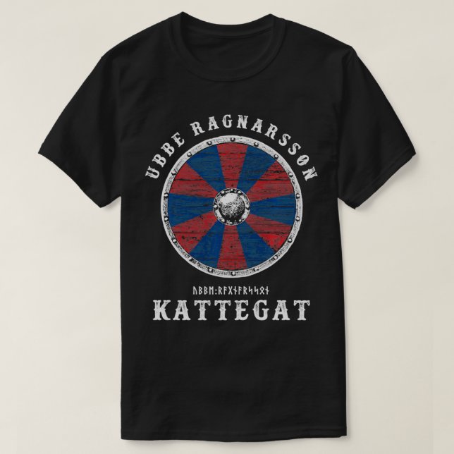 Ubbe Ragnarsson Kattegat Viking Shield Pullover T Shirt (Design framsida)