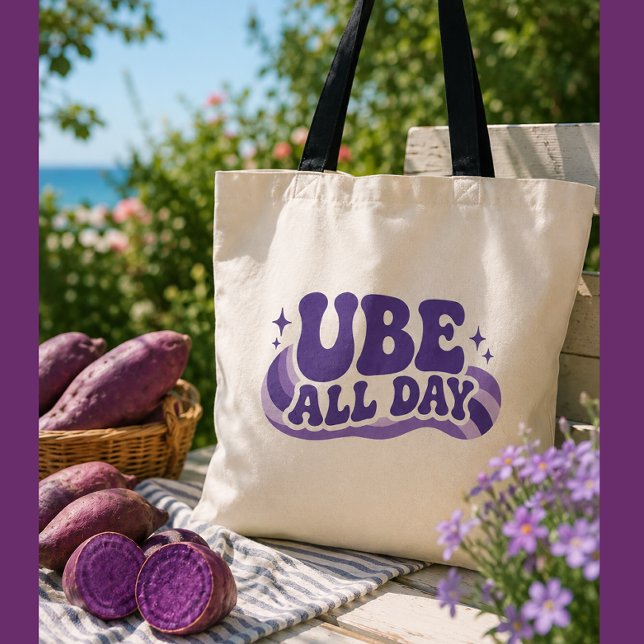 Ube hela dagen-mugg tygkasse (Skapare uppladdad)