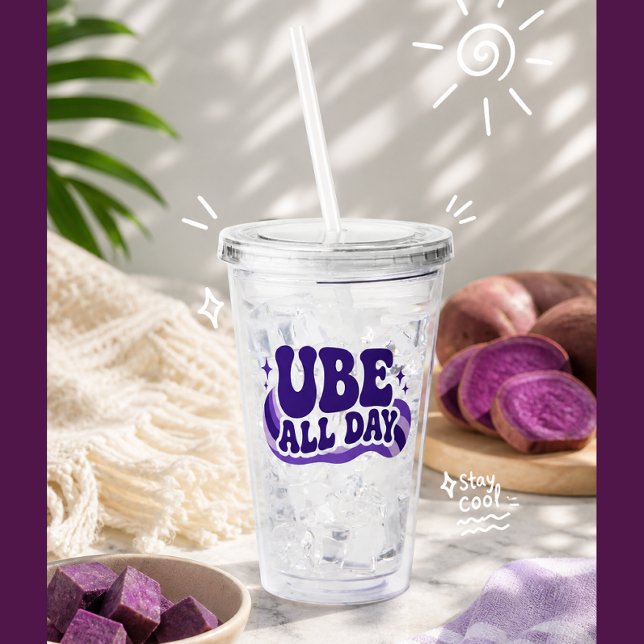 Ube Hela Dagen Tumbler Take Away Mugg (Skapare uppladdad)