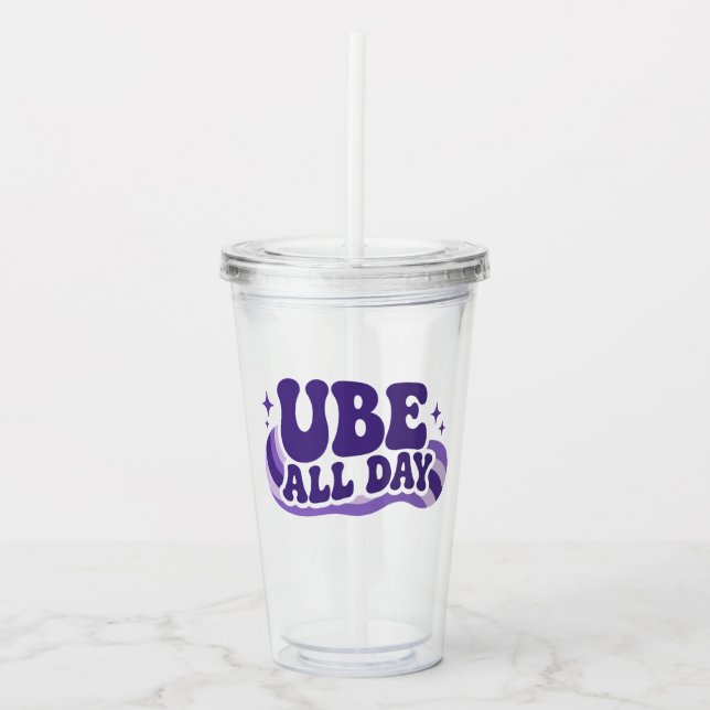 Ube Hela Dagen Tumbler Take Away Mugg (Framsida)