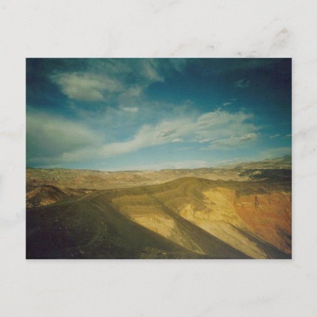 Ubehebe Crater-Death Valley Vykort (Framsida)