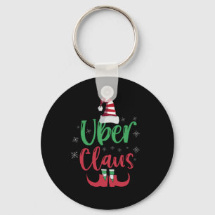 Uber Claus Funny Santa Family Matching Gift Nyckelring