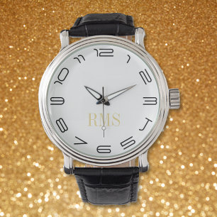 Uber Coola Manar Classic Monogrammed Initialer Wat Armbandsur