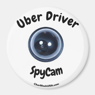 Uber Driver SpyCam stor magnet