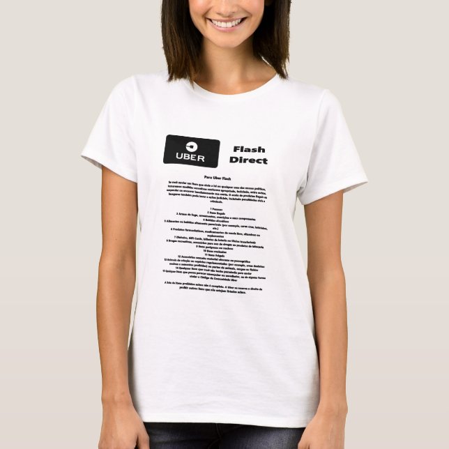 Uber Flash Direct Diretrizes T Shirt (Framsida)