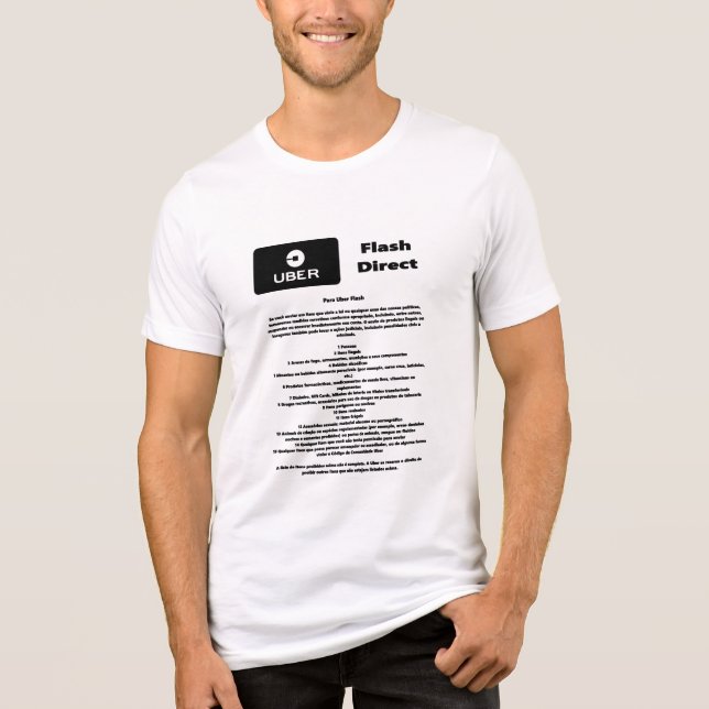 Uber Flash Direct Diretrizes T Shirt (Framsida)