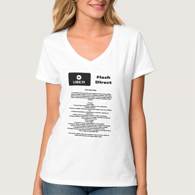 Uber Flash Direct Diretrizes T Shirt (Framsida)
