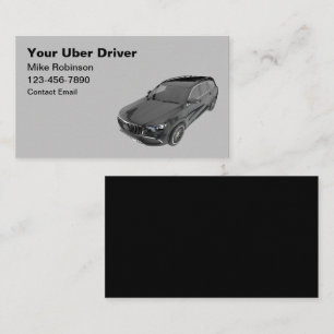 Uber Ride Hailing Luxury Affärskorts Visitkort