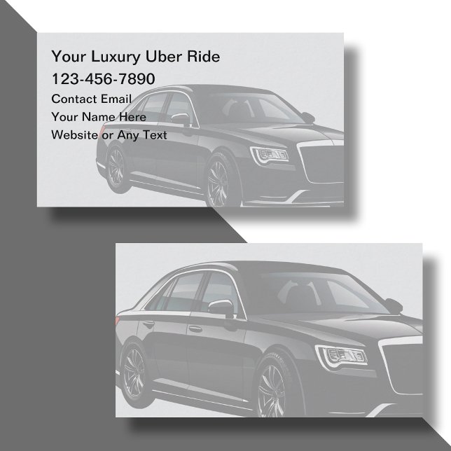 Uber Ride Hailing Service  Visitkort (Skapare uppladdad)