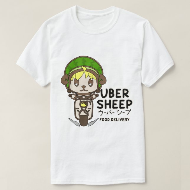 Uber Sheep-Logotyp T Shirt (Design framsida)