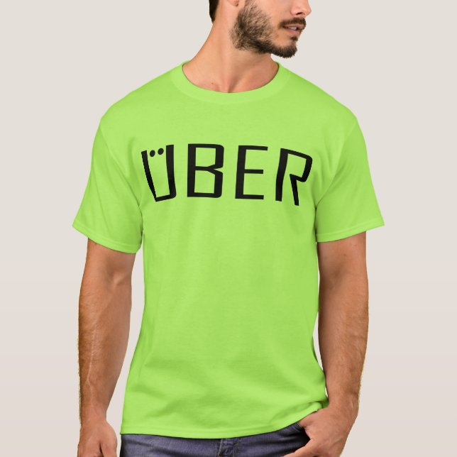Uber utrustar tshirts i en variation av färger för (Framsida)