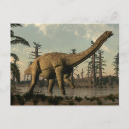 Uberabatitan dinosauaur i sjö vykort