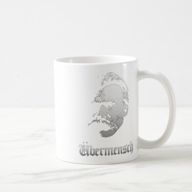 Ubermensch – Friedrich Nietzsche Best German Philo Kaffemugg (Höger)