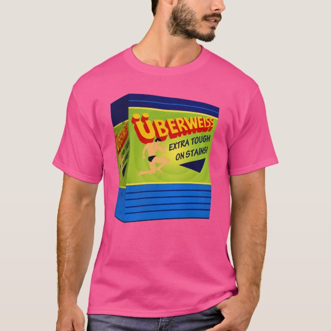 Uberweiss Laundry Detergent retro T Shirt (Framsida)