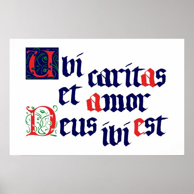 Ubi Caritas Poster (Framsidan)