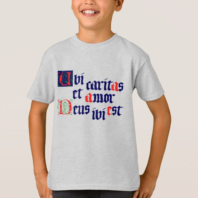 Ubi Caritas T Shirt (Framsida)