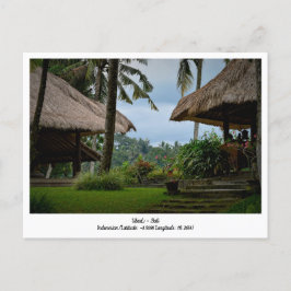 Ubud, Bali Indonesia Helgdag Travel Postcard Helg Vykort