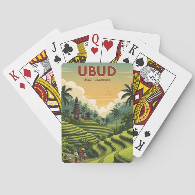 Ubud Bali Indonesien Resa Casinokort (Baksidan)