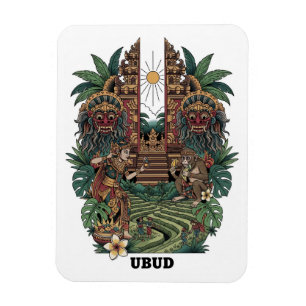 Ubud Bali Indonesien Resa Magnet