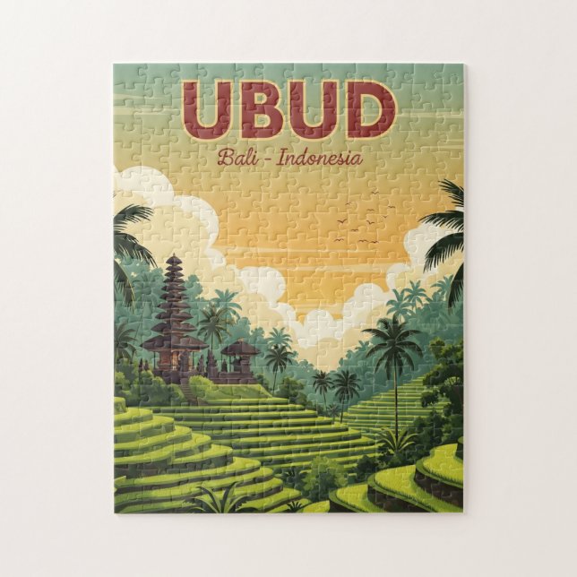 Ubud Bali Indonesien Resa Pussel (Vertikal)