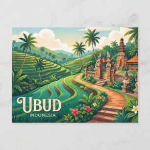 Ubud Indonesien Vykort