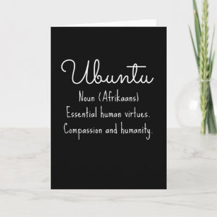 Ubuntu Afrikaans formulering Kort