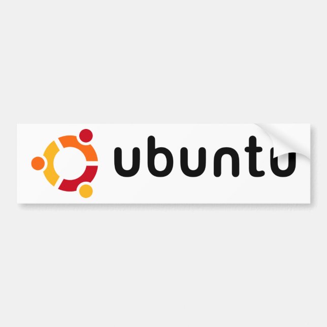 Ubuntu bildekal (Framsidan)
