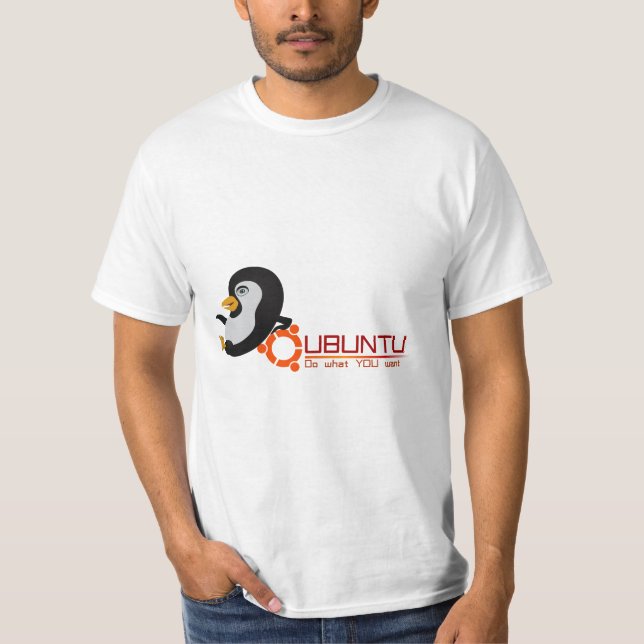 Ubuntu gör vad du önskar t-shirt (Framsida)