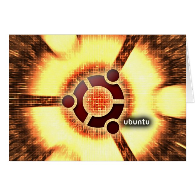 Ubuntu Hälsningskort (Framsidan Horizontal)