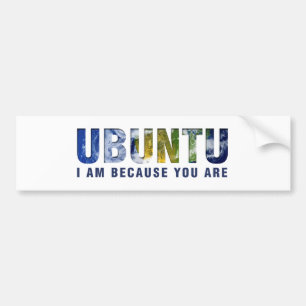 Ubuntu - I-förmiddag, därför att du är Bildekal