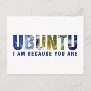 Ubuntu - Jag är därför att du är Vykort