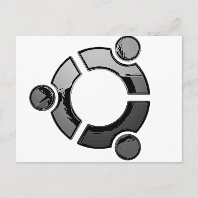 Ubuntu (krom) vykort (Framsida)