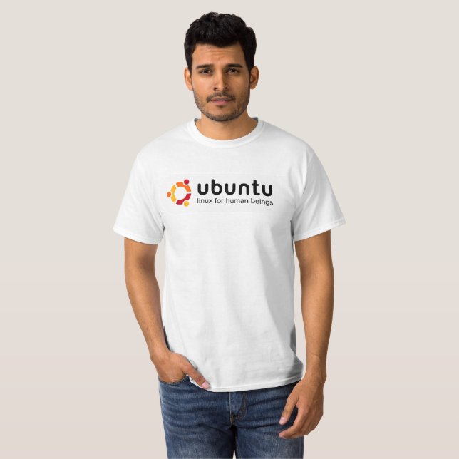 ubuntu linux for human beings t-shirt (Hel framsida)