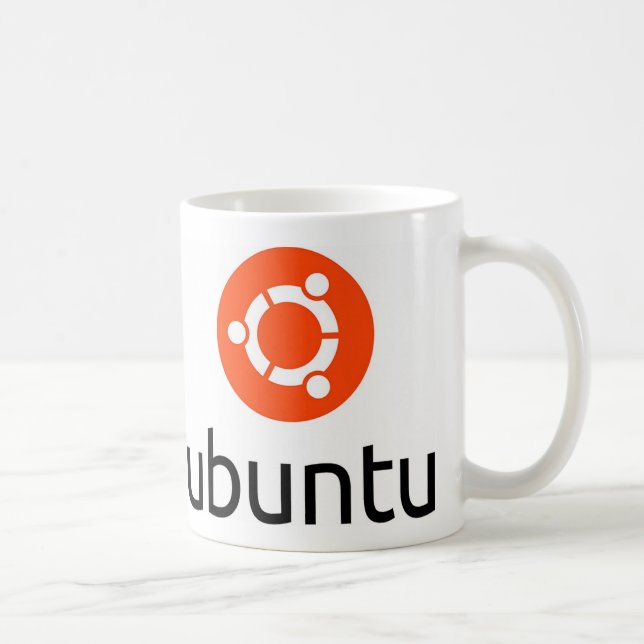 Ubuntu Linuxlogotyp Kaffemugg (Höger)