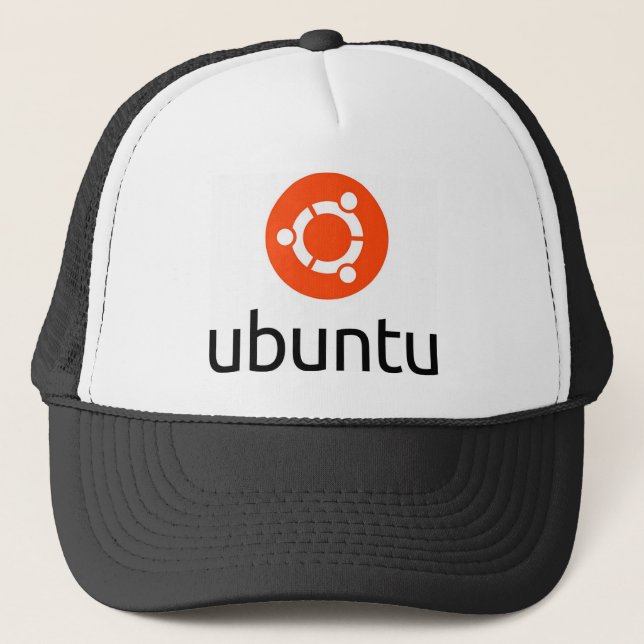 Ubuntu Linuxlogotyp Truckerkeps (Framsida)