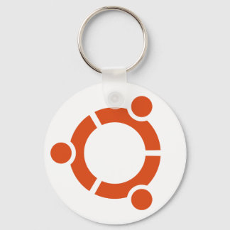 Ubuntu Logotyp Keychain Nyckelring