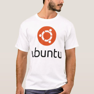 Ubuntu manar stor svart logotyp för T-tröja T Shirt